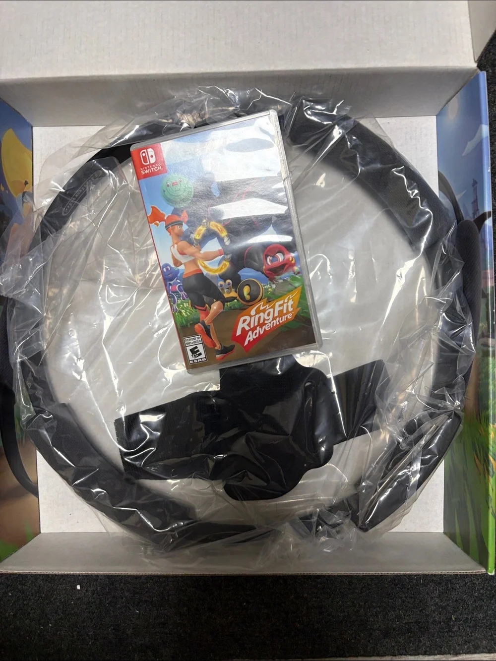 Nintendo Ring Fit Adventure - Black Ring with Red Joy-Con and Gray Handle